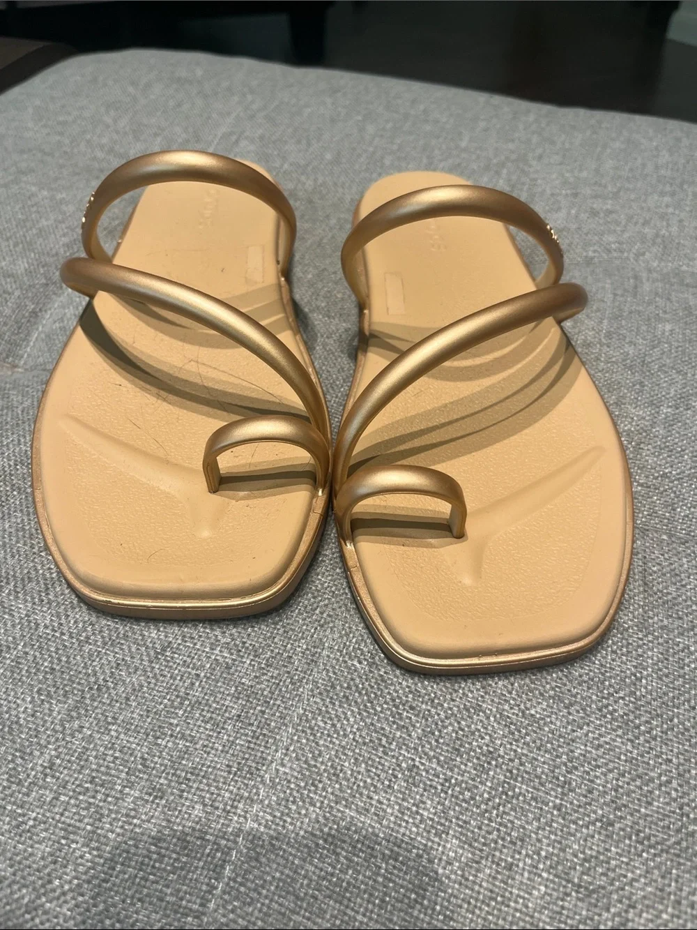 Crocs Miami Toe Loop Sandal in gold